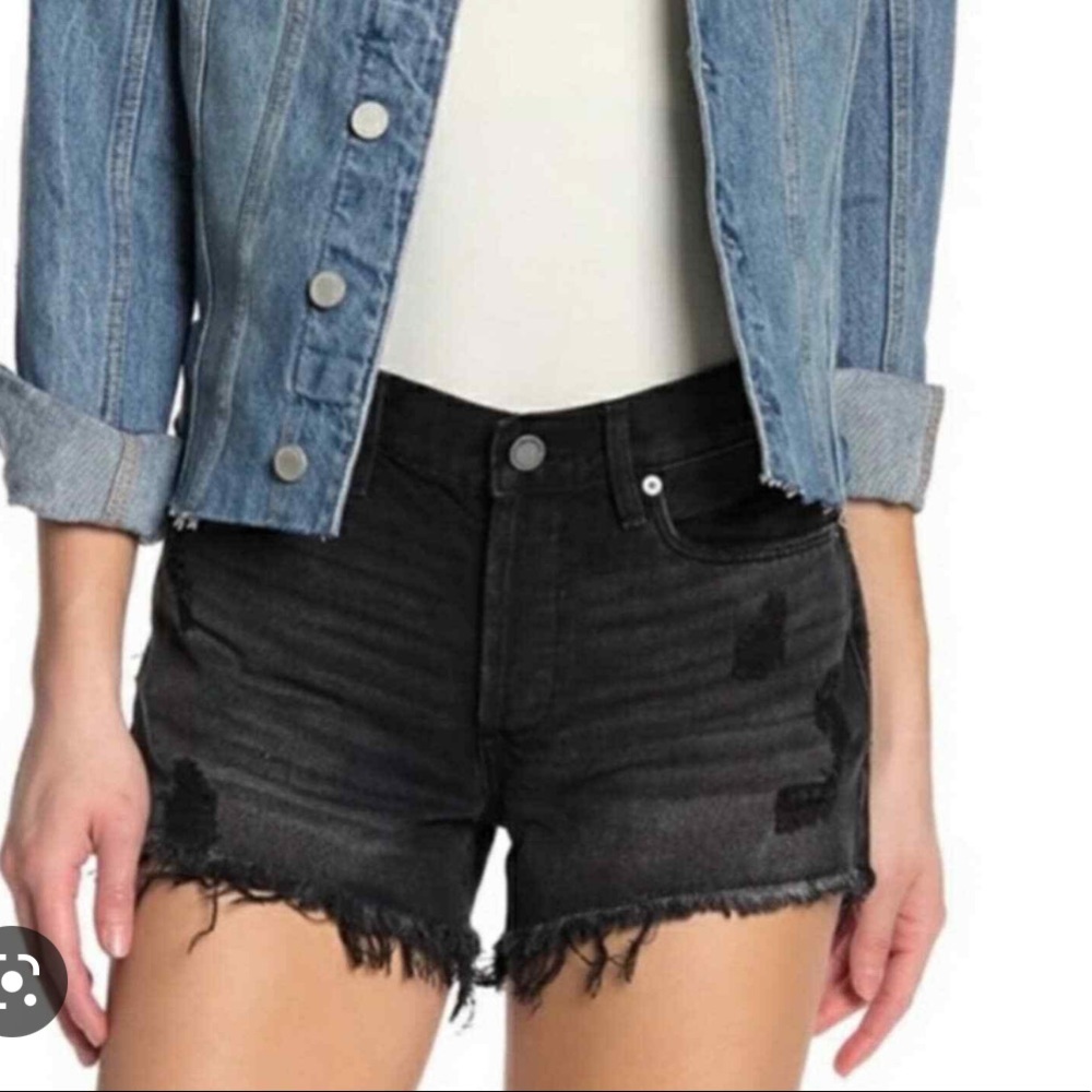 NWOT Blank NYC High-Waist Distressed Denim Shorts